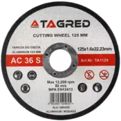 Disk za rezanje kovine, aluminija, medenine 125x1,6 mm TA1129
