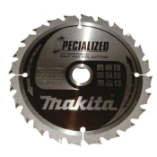 MAKITA kotouč pilový dřevo SPECIALIZED se zapuštěnými zuby 165x2x20mm 24 zubů B-33093