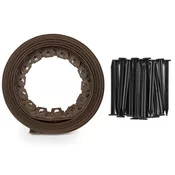Plastični robnik 40mm 10m z zatiči Brown EASY BORDER