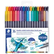 Flomaster 36barvni obojestranski akvarel design journey staedtler 3001 tb36 blister