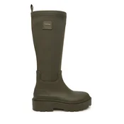 Calvin Klein Gumijasti škornji Rainboot High Rubber Neo HW0HW03180 Zelena