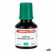 Tinta za dolijevanje Edding T25 Trajni marker Zelena 30 ml (10 kom.)