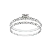 DIAMANT LETERNEL Prstan srebrna