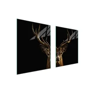 shumee STEKLENA ZAŠČITNA PLOŠČA ZA ŠTEDILNIK 85x52 DEER