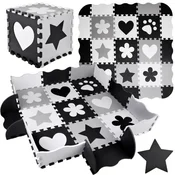 Mehke talne puzzle črno-bele