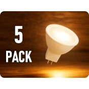 V-TAC LED žarnica GU5.3, 6W, 455lm, MR16, 110°, 12V/5-PACK! Barva světla: Dnevna bela