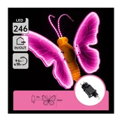 Aigostar - LED spoljašnja božicna dekoracija 234xLED IP44 ružicasti leptir