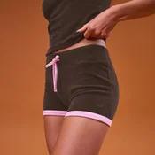 MP Womens Towelling Contrast Shorts - Cocoa - XS