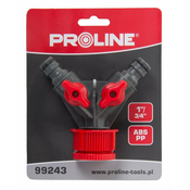 Proline 99243 Dvotirni razdelilnik za 3/4-palčno in 1-palčno pipo, Proline