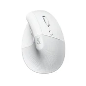 Logitech Lift Vertical Ergonomic Miš, Beli