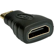 VALUE Value 12.99.3152 adapter [1x moški konektor mini HDMI tipa C - 1x ženski konektor HDMI] črna, (20428638)