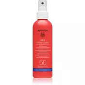 Apivita Bee Sun Safe lagani brzo upijajuci sprej za lice i telo SPF50, 200 ml