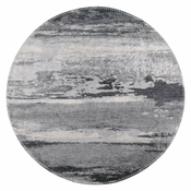 Sivi perivi okrugli tepih o 100 cm – Vitaus