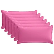 vidaXL Prevleka za blazino 6 kos HOUTEN Roza 40 x 70 cm Poliester