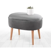 Atelier del Sofa Tabure 63x47x44cm, Sivo