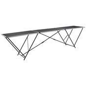 VIDAXL zložljiva miza aluminij