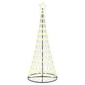 LED božicno drvce s 295 LED svjetlima Topla bijela 250 cm Metal