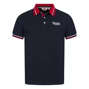 LONSDALE Majica  mornarska / rdeča / bela