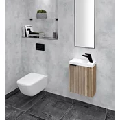Bathroom set LATUS X 40, oak Alabama strip - Rjava - Sapho - SAPHO LATUS - 24 - MDF/laminat - 400 - Framed mirrors - 14
