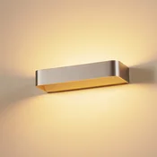 Rotaliana Frame W2 LED stenska svetilka nikelj 2.700 K - Dnevna soba/jedilnica - Dizajn - brušeni nikelj - Kovina