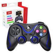 Brezžični krmilnik (V8) - Bluetooth V4.0, 2.4G - 400mAh - Modra KP33313