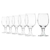 6-piece water glass set, made of glass, 310 ml, Ducale - Borgonovo