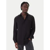 HUGO Srajca Kenno 50550513 Črna Slim Fit