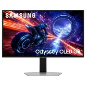 Samsung monitor Odyssey G60SF, 27, OLED, 500Hz, 0.03ms, sivi