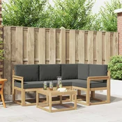 Set vanjskih sofa 5 kom. Bijela i antracit