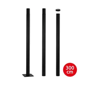 Brilagi - Metalna šipka za stub spoljnog osvetljenja URBAN, 3 m, crna