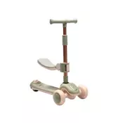 Trotinet deciji 2 u 1 sa 3 tocka sklopivi model tt-1001 zelena/bež ( 540120 )