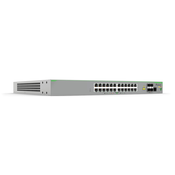 Allied Telesis switch 24 x 10/100T POE+ ports and 4 x 100/1000X SFP (2 for Stacking), Fixed AC power supply, UK Power Cord (AT-FS980M/28PS-30)