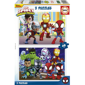 Educa Puzzle Spidey in njegovi neverjetni prijatelji 2x48 kosov