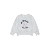 Abercrombie & Fitch Majica svetlo siva / melona / črna