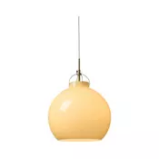Halo Design 748075 - Luster na sajli TOSCANA 1xE27/40W/230V, precnik 36 cm, bež/mesing