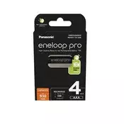 Punjačka baterija, AAA mikro, 4×930 mAh Ni-MH, PANASONIC Eneloop Pro BK4HCDE-4BE-N