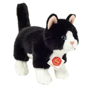 Plišasta mačka Teddy Hermann - črno-bela - 20 cm (918202)