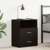 Nocni ormaric Crni hrast 50 x 32 x 60 cm Konstruirano drvo