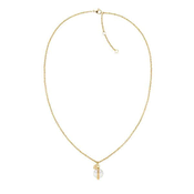 Tommy Hilfiger Elegantna pozlačena ogrlica z biserom 2780762
