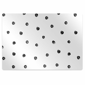 Decormat Podloga za pisarniški stol Črne pike 120x90 cm 15 cm