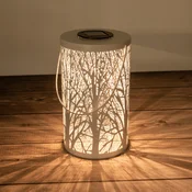 Näve Sončna svetilka LED 5266523 z motivom gozda - bela - Kovina
