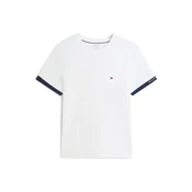 TOMMY HILFIGER Majica mornarska/češnjevo rdeča/bela