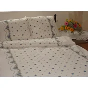 Posteljnina iz lubja 160x200 modri cvetovi