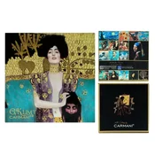Carmani STEKLENI PLADENJ ZA SKODELICE GUSTAV KLIMT JUDYTA DEKORACIJA JEDILNE MIZE