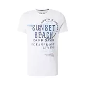 CAMP DAVID Majica  marine / svetlo modra / bela