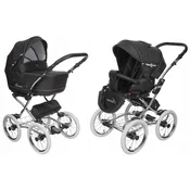 Tutek kolica 2u1 Turran Silver Prestige Eco 2 Black