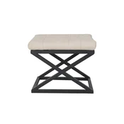 Atelier del Sofa Tabure 50x42x40cm, Crno-Belo
