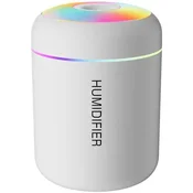KJB Mini Air Humidifier USB Aroma Diffuser for Dry Spaces KJB mini ultrazvočni USB vlažilnik zraka 180 ml z LED osvetlitvijo, bel