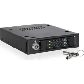 slomart Ležišče za pogon Icy Dock MB601VK-B z zaklepanjem na ključ, 32 Gbit/s