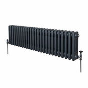 MONSTER Tradicionalni radiator s 3 stebri - 300 x 1192 mm - antracitno siva, (21569845)